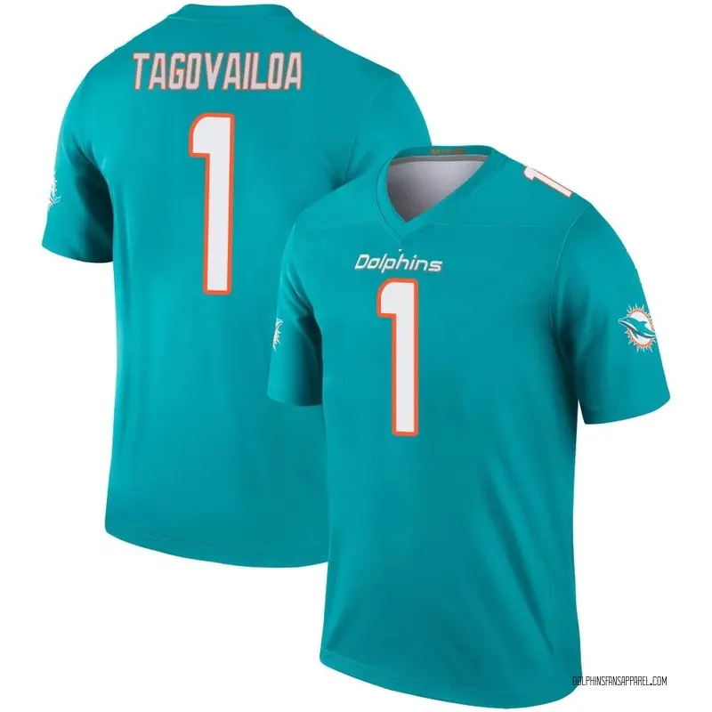 Youth Miami Dolphins Tua Tagovailoa Aqua Legend Jersey By Nike