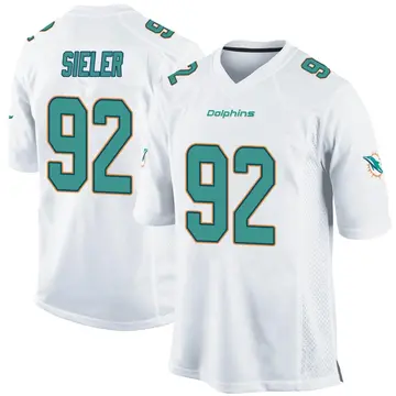 Youth Miami Dolphins Zach Sieler White Game Jersey